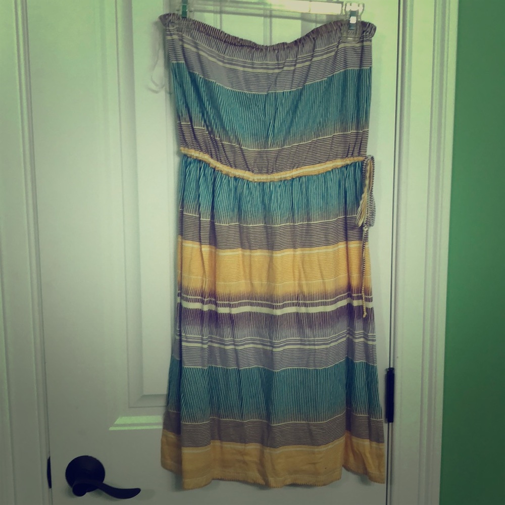 O’Neill multicolor strapless beach dress